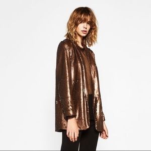 Zara Sequin Blazer